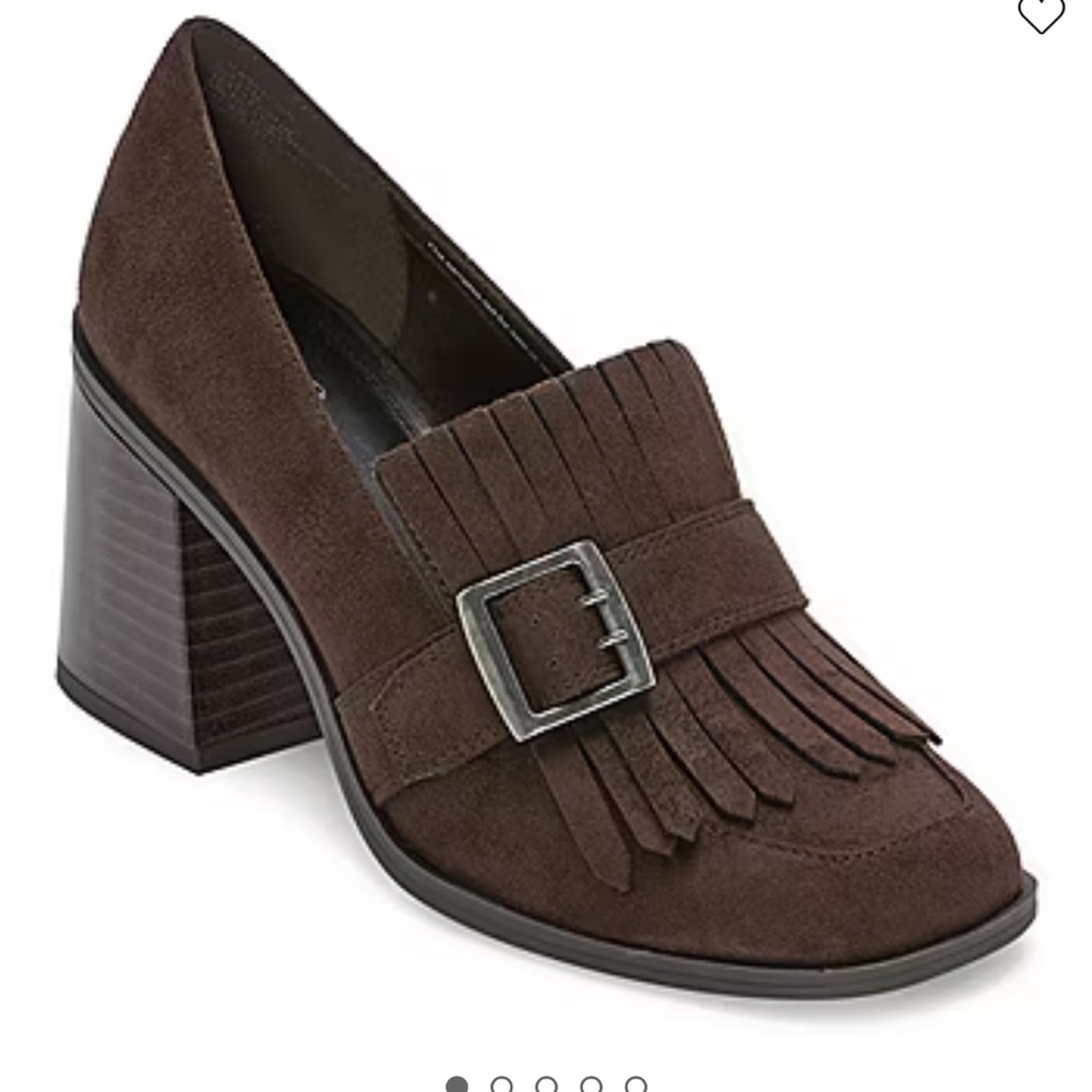 a.n.a Chocolate Fringe Loafers